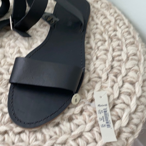 Madewell NWT Black Leather Sandals - Picture 3 of 4